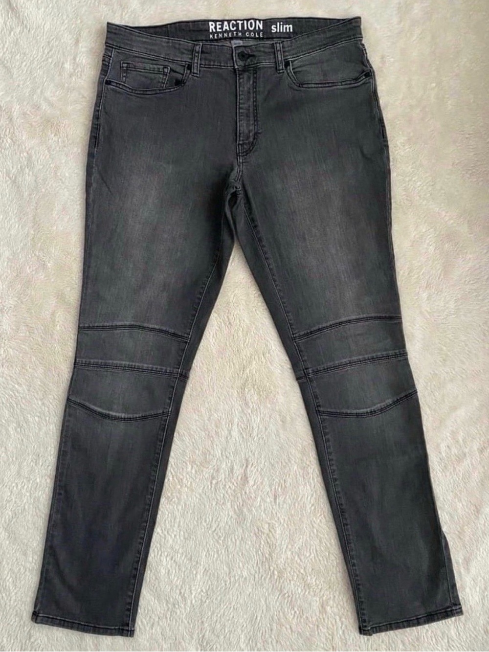 Men’s REACTION KENNETH COLE Jeans, Grey, Size 34x32